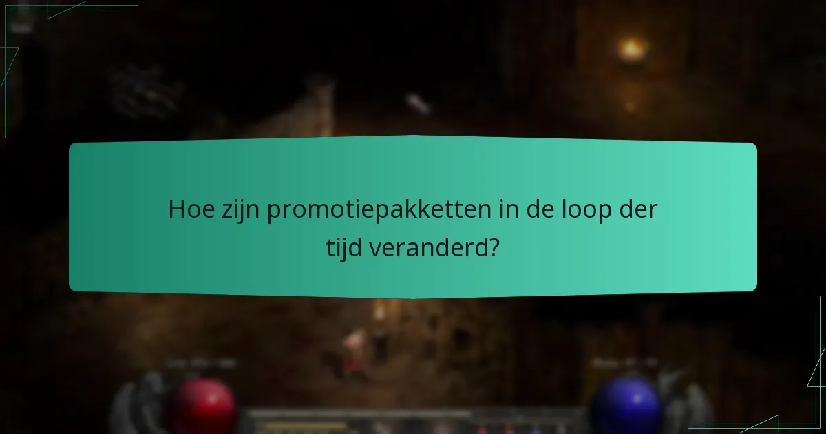 Hoe zijn promotiepakketten in de loop der tijd veranderd?
