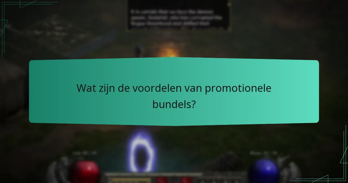Wat zijn de voordelen van promotionele bundels?